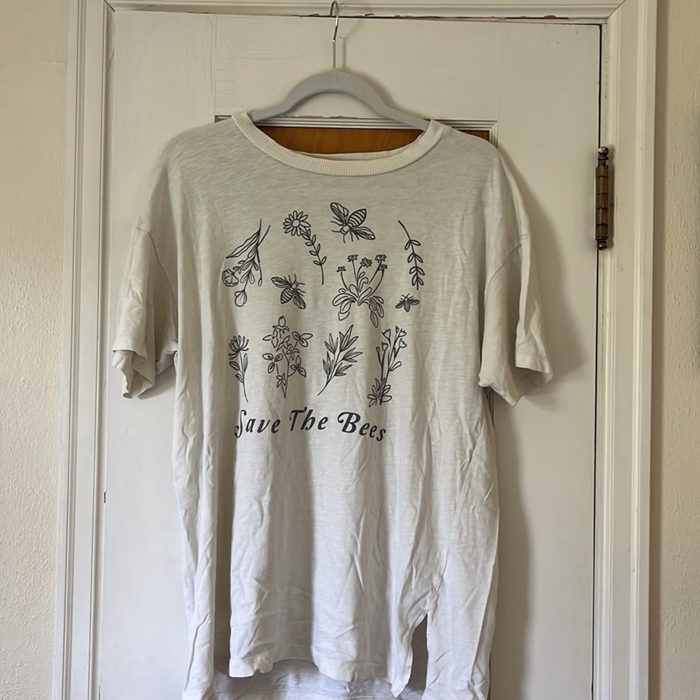 American eagle off-white oversized graphic tee - Picture 1 of 4